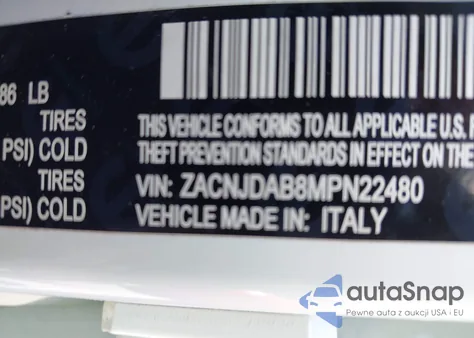 2021 Jeep Renegade Sport 4X4 из США, поврежденный, VIN ZACNJDAB8MPN22480